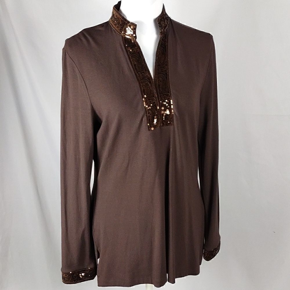 Talbots Sequined Blouse - Picture 8 of 8